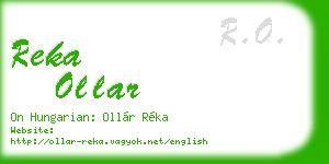 reka ollar business card