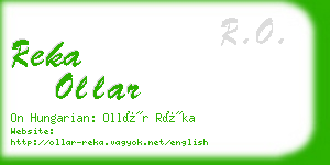 reka ollar business card